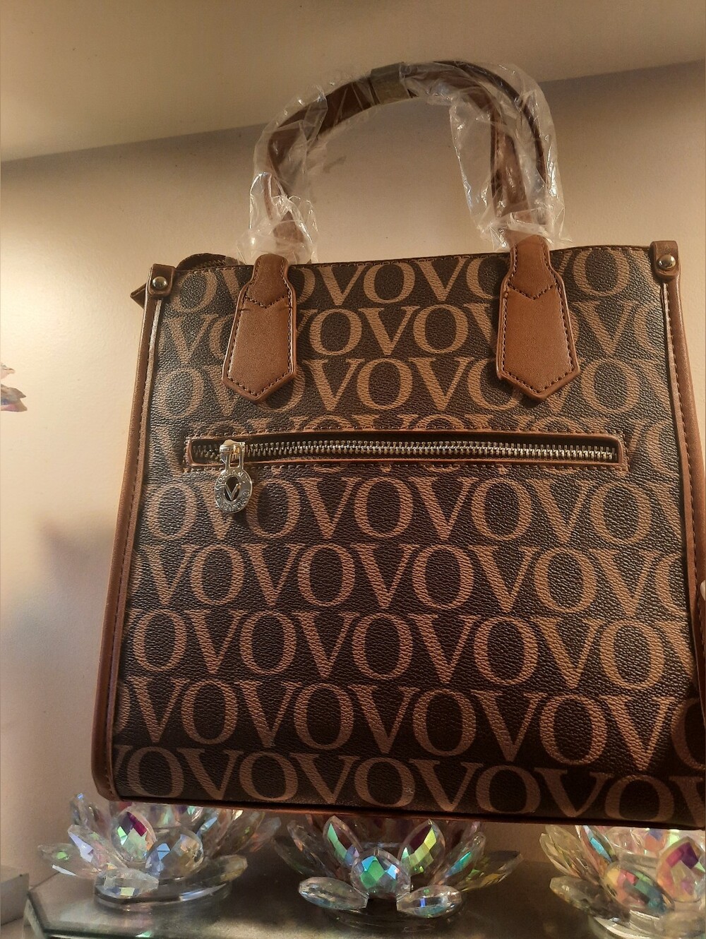 Valentino Orlandi Brown Logo Tote Bag - Picture 2 of 11